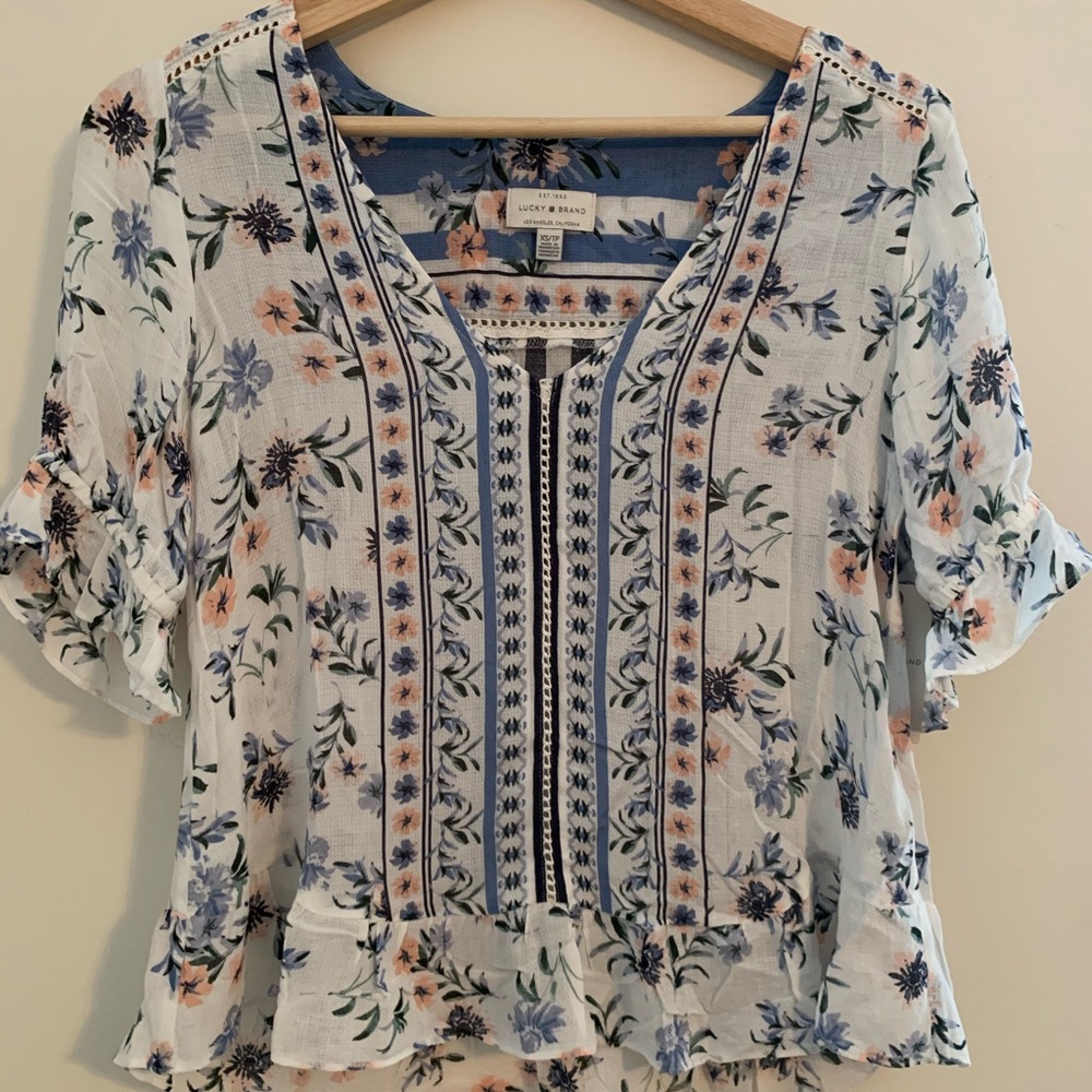 Lucky Brand Floral Blouse